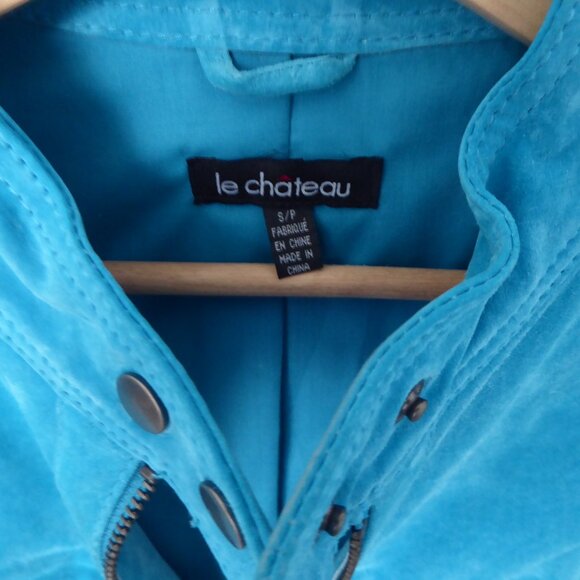 Gorgeous Le Chateau Genuine Suede Leather Jacket - Picture 3 of 11